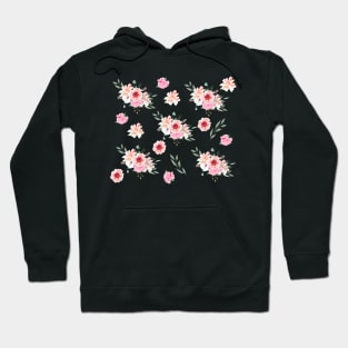 Pink anemones and peonies Hoodie